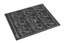 Etiquetas decorativas de love - gris oscuro | PIT Packaging.es | Paisdelossobres