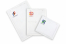 Sobres acolchados de papel de color blanco (80 gramos) - ejemplo con logotipo en el lado delantero | PIT Packaging.es | Paisdelossobres