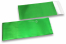 Sobres metalizados mate de colores - Verde 110 x 220 mm  | PIT Packaging.es | Paisdelossobres