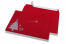 Sobres de Navidad de colores - Rojo, con arbol de Navidad | PIT Packaging.es | Paisdelossobres