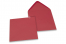 Sobres para tarjetas de felicitación de colores - Rojo vino, 155 x 155 mm | PIT Packaging.es | Paisdelossobres