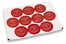 Sellos para sobres navideños - Muñeco de nieve rojo | PIT Packaging.es | Paisdelossobres