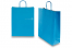 Bolsas de papel con asas redondas, azul, 320 x 120 x 410 mm, 100 gramos | PIT Packaging.es | Paisdelossobres