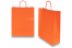 Bolsas de papel con asas redondas - naranja, 320 x 120 x 410 mm, 100 gramos | PIT Packaging.es | Paisdelossobres