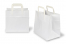 Bolsas de papel con asas planas - blanco, 260 x 175 x 245 mm | PIT Packaging.es | Paisdelossobres