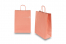 Bolsas de papel con asas redondas - rosa salmón, 260 x 120 x 350 mm, 90 gramos | PIT Packaging.es | Paisdelossobres