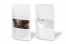 Bolsa kraft con cierre zip y ventana - blanco, 180 x 290 x 90 mm, 1000 ml | PIT Packaging.es | Paisdelossobres