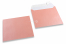 Sobres nacarados de color rosa claro - 155 x 155 mm | PIT Packaging.es | Paisdelossobres
