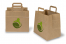 Bolsas de papel con asas planas - marrón con ejemplo impreso | PIT Packaging.es | Paisdelossobres