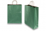 Bolsas de papel con asas redondas - verde oscuro metalizado, 320 x 120 x 410 mm, 100 gramos | PIT Packaging.es | Paisdelossobres