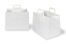 Bolsas de papel con asas planas - blanco, 317 x 218 x 245 mm | PIT Packaging.es | Paisdelossobres