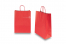 Bolsas de papel con asas redondas - rojo fuego, 260 x 120 x 350 mm, 90 gramos | PIT Packaging.es | Paisdelossobres