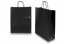 Bolsas de papel con asas redondas - negro, 320 x 120 x 410 mm, 100 gramos | PIT Packaging.es | Paisdelossobres