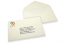 Sobres para tarjetas de felicitación de color crema - ejemplo impreso | PIT Packaging.es | Paisdelossobres