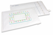 Sobres acolchados de papel de color blanco de Pascua - tonos pastel | PIT Packaging.es | Paisdelossobres
