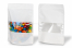 Bolsa kraft con cierre zip y ventana - blanco, 200 x 300 x 100 mm, 1800 ml | PIT Packaging.es | Paisdelossobres