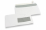 Sobres para impresoras láser, 110 x 220 mm (DL), ventana a la derecha 40 x 110 mm, posición de la ventana a 15 mm desde derecha y 20 mm del parte inferior  | PIT Packaging.es | Paisdelossobres