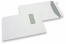 Sobres con ventana, blancos, 229 x 324 mm (C4), ventana a la izquierda 40 x 110 mm, posición de la ventana a 20 mm desde izquierda y 60 mm del parte superior, cierre autoadhesivo, 120 gramos, peso aprox. cada uno 20 g | PIT Packaging.es | Paisdelossobres