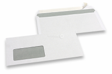 Sobres baratos con ventana, 110 x 220 mm, 80 grs., ventana a la izquierda 45 x 90, posición de la ventana a 20 mm desde izquierda y 15 mm del extremo inferior, cierre autoadhesivo | PIT Packaging.es | Paisdelossobres