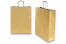 Bolsas de papel con asas redondas - dorado, 320 x 120 x 410 mm, 100 gramos | PIT Packaging.es | Paisdelossobres
