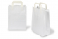 Bolsas de papel con asas planas - blanco, 220 x 105 x 280 mm | PIT Packaging.es | Paisdelossobres