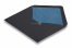 Sobres negros forrados - forro azul | PIT Packaging.es | Paisdelossobres