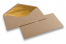 Sobres de papel kraft forrados - 110 x 220 mm (EA 5/6) Oro | PIT Packaging.es | Paisdelossobres