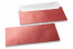 Sobres nacarados de color rojo - 110 x 220 mm | PIT Packaging.es | Paisdelossobres