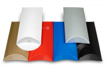 Cajas almohada de colores | PIT Packaging.es | Paisdelossobres