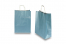 Bolsas de papel con asas redondas - azul metalizado, 260 x 120 x 350 mm, 90 gramos | PIT Packaging.es | Paisdelossobres