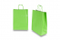 Bolsas de papel con asas redondas - verde, 260 x 120 x 350 mm, 90 gramos | PIT Packaging.es | Paisdelossobres