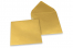 Sobres para tarjetas de felicitación de colores - Dorado metalizado, 155 x 155 mm | PIT Packaging.es | Paisdelossobres