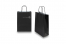 Bolsas de papel con asas redondas - negro, 220 x 100 x 310 mm, 90 gramos | PIT Packaging.es | Paisdelossobres