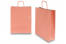 Bolsas de papel con asas redondas - rosa salmón, 320 x 120 x 410 mm, 100 gramos | PIT Packaging.es | Paisdelossobres