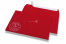 Sobres de Navidad de colores - Rojo, con muñeco de nieve | PIT Packaging.es | Paisdelossobres
