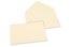 Sobres para tarjetas de felicitación de colores - Blanco marfil, 125 x 175 mm | PIT Packaging.es | Paisdelossobres