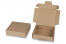 Cajas de envío plegables - marrón, 110 x 110 x 28 mm | PIT Packaging.es | Paisdelossobres