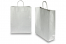 Bolsas de papel con asas redondas - plata, 320 x 120 x 410 mm, 100 gramos | PIT Packaging.es | Paisdelossobres