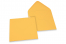 Sobres para tarjetas de felicitación de colores - Amarillo-dorado, 155 x 155 mm | PIT Packaging.es | Paisdelossobres