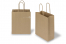 Bolsas de papel con asas redondas - marrón acanalado, 180 x 80 x 220 mm, 90 gramos | PIT Packaging.es | Paisdelossobres