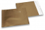 Sobres metalizados mate de colores - Dorado 165 x 165 mm | PIT Packaging.es | Paisdelossobres