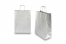 Bolsas de papel con asas redondas - plata, 260 x 120 x 350 mm, 90 gramos | PIT Packaging.es | Paisdelossobres