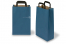 Bolsas de papel con asas planas - azul, 220 x 105 x 360 mm | PIT Packaging.es | Paisdelossobres