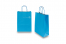 Bolsas de papel con asas redondas, azul, 220 x 100 x 310 mm, 90 gramos | PIT Packaging.es | Paisdelossobres