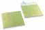 Sobres nacarados de color verde lima - 170 x 170 mm | PIT Packaging.es | Paisdelossobres