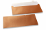Sobres nacarados de color cobre - 110 x 220 mm | PIT Packaging.es | Paisdelossobres