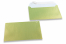 Sobres nacarados de color verde lima - 114 x 162 mm | PIT Packaging.es | Paisdelossobres