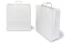 Bolsas de papel con asas planas - blanco, 450 x 170 x 420 mm | PIT Packaging.es | Paisdelossobres