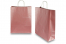 Bolsas de papel con asas redondas - rosa metalizado, 320 x 120 x 410 mm, 100 gramos | PIT Packaging.es | Paisdelossobres