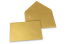Sobres para tarjetas de felicitación de colores - Dorado metalizado, 114 x 162 mm | PIT Packaging.es | Paisdelossobres